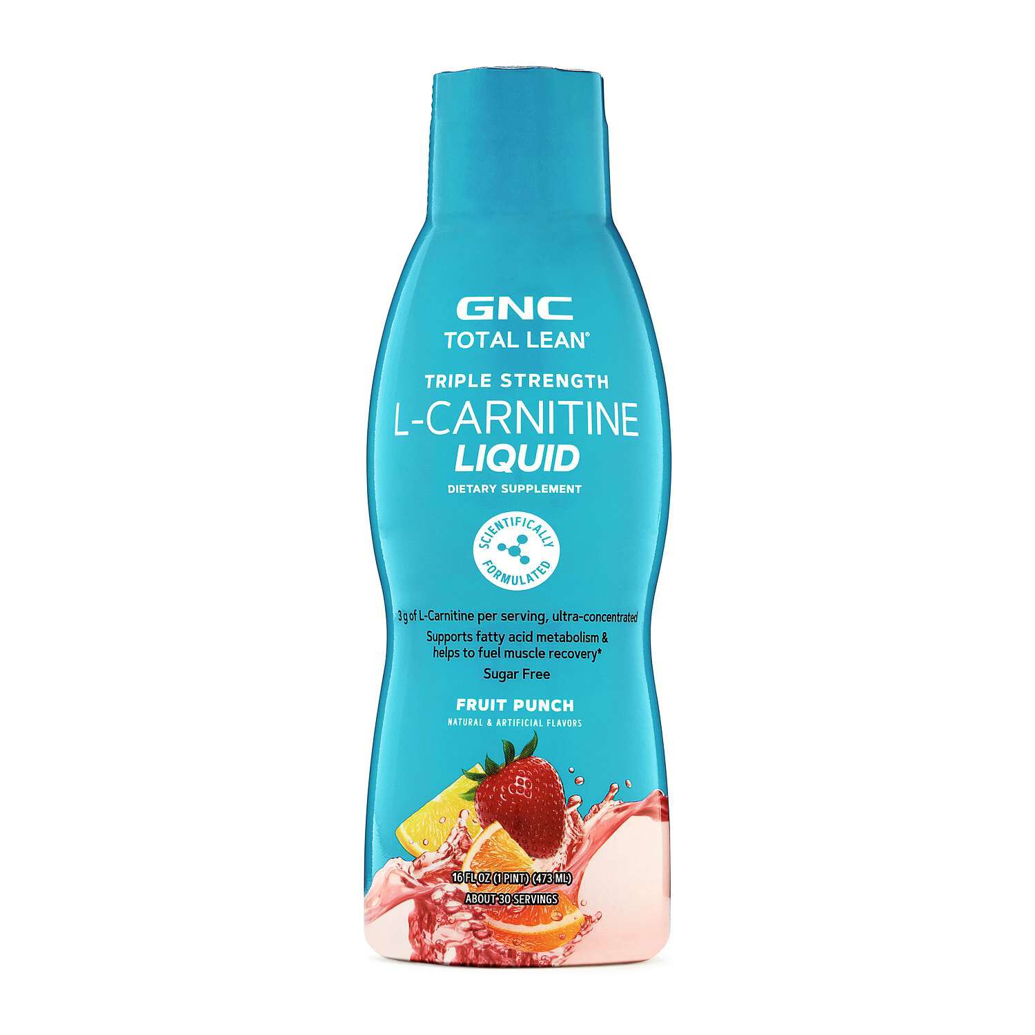 Triple Strength L-Carnitine Liquid - Fruit Punch (30 Servings)